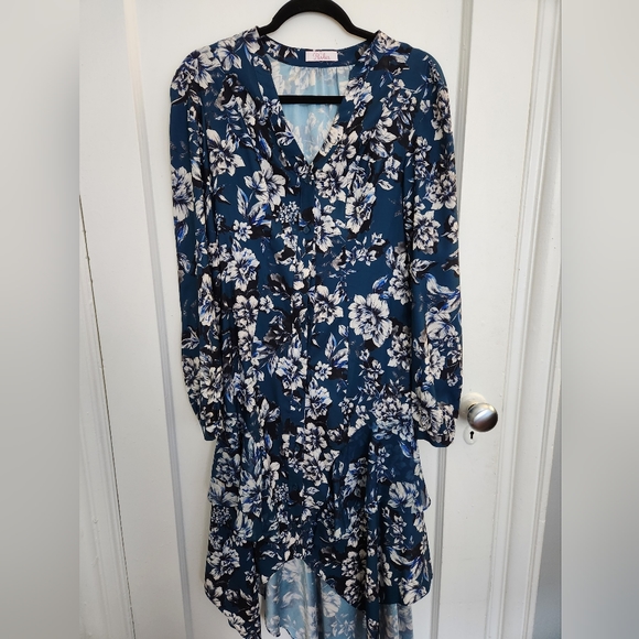 Parker Size S Floral High-Low Flowy Dress - Picture 3 of 10